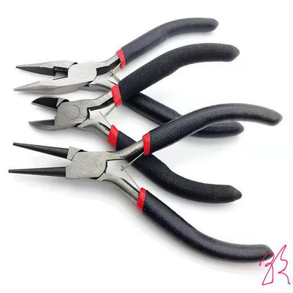 Mini Steel Jewelry Pliers 125mm Precision Rubber Grip 1pc 2