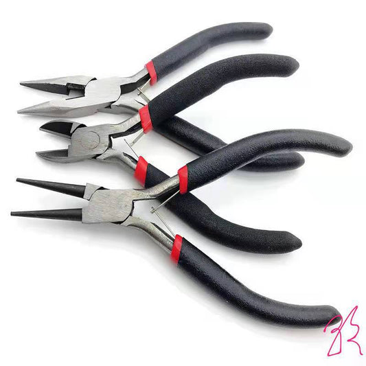 Mini Steel Jewelry Pliers 125mm Precision Rubber Grip 1pc 2