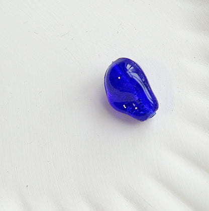 Irregular Glitter Lampwork Glass Beads 15x22mm Vibrant Mixed Colors 50pcs 9