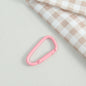 Metal D Shaped Spring Trigger Key Rings 46mm Colorful Painted 20pcs 11