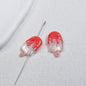 Clear Popsicle Acrylic Beads 20mm Colorful Drip Design 50pcs 11