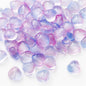 Heart Shape Glass Beads 8mm Frosted Iridescent Pastel 20pcs 14