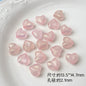 Faceted Glitter Heart Acrylic Beads 14mm Colorful Mixed 30pcs 7