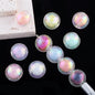 Wrinkled Transparent Acrylic Beads 16mm Pastel Iridescent 20pcs 6