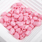 Macaron Colored Coffee Bean Acrylic Beads 9mm Glossy Finish 50pcs 3