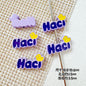Signboard Metal Beads Painted Sanrio Series Colorful 10pcs 20