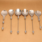Beadable Salad Spoon Stainless Steel Zinc Alloy Bead Handle 2