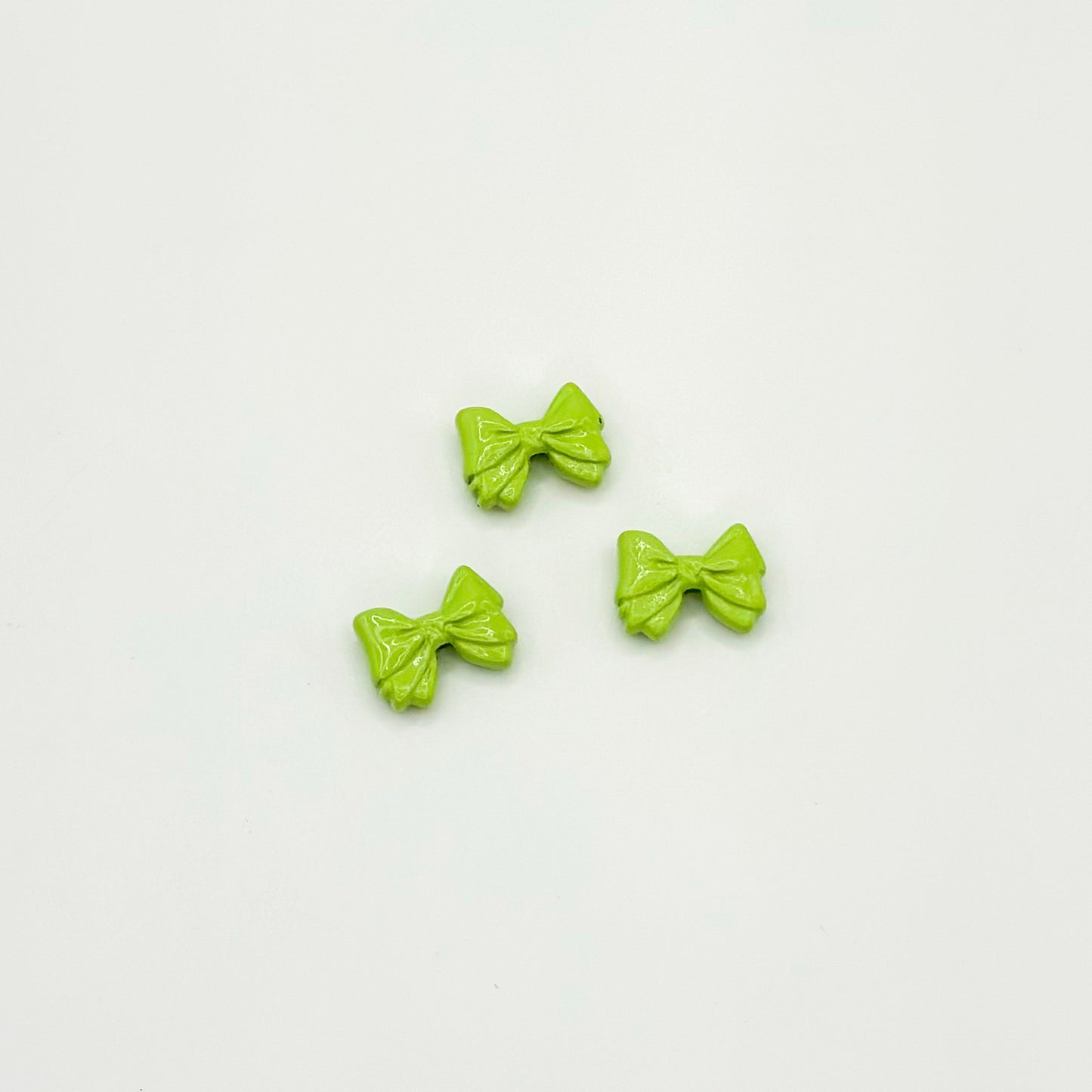 Bow Metal Beads 12mm Glossy Baking Painted Alloy 20pcs 13