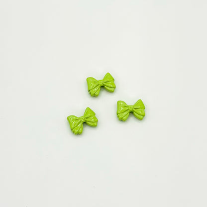 Bow Metal Beads 12mm Glossy Baking Painted Alloy 20pcs 13