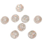 Shimmer Glitter Filled Resin Beads 16mm Round Autumn Leaf 50pcs 7