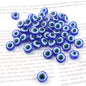 Flat Evil Eye Resin Beads 6-10mm Glossy Colorful 500pcs 9