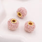 Fabric Woven Spacer Beads 15mm Mixed Colors 40pcs 10
