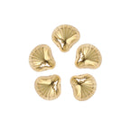 Lace Shell Acrylic Beads 12mm Gold Shimmer CCB Plastic 100pcs 5