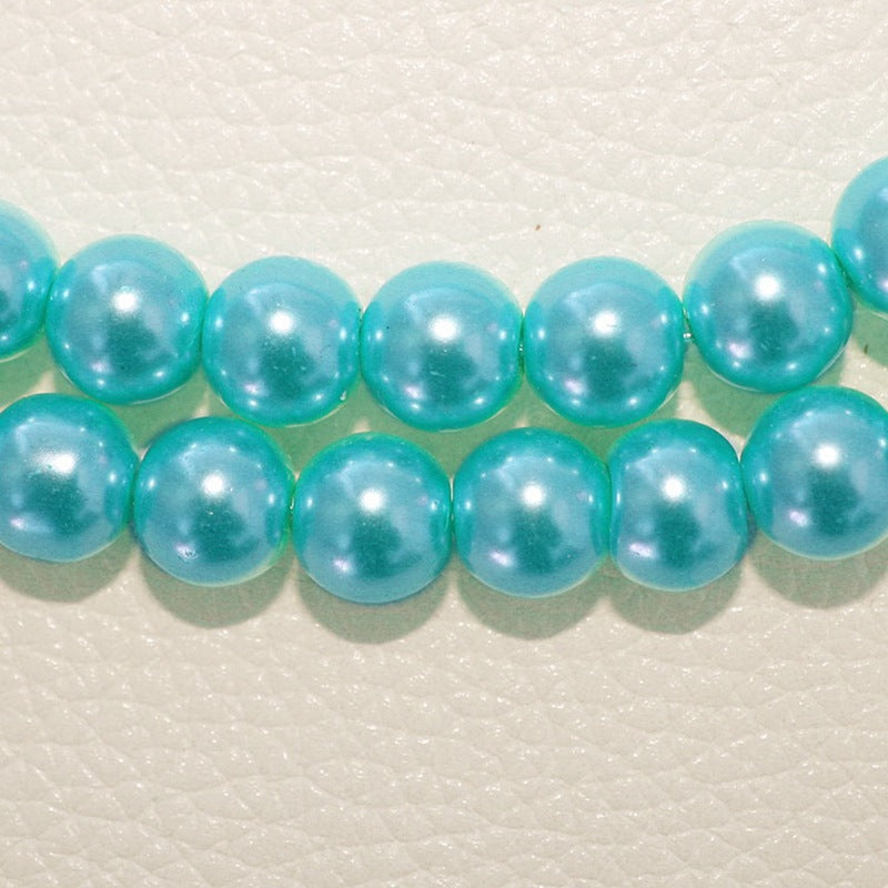 Pearl Glass Beads 10mm Imitation Smooth Lustrous Finish 20pcs 18