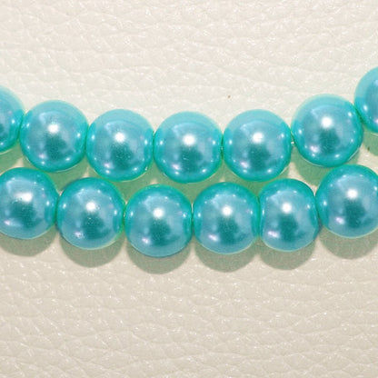 Pearl Glass Beads 10mm Imitation Smooth Lustrous Finish 20pcs 18