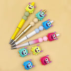 Silicone 3D Focal Beads Monster Googly Eyes Fuzzy Texture 20pcs 3