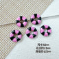 Swimming Ring Metal Beads 14mm Two-Tone Enamel Painted 10pcs 14