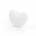 Heart Shaped Silicone Beads 21x30mm Soft Matte Finish 20pcs 5