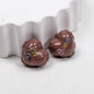 Balloon Heart Acrylic Beads 19mm Glossy Colorful Lettering 10pcs 14