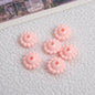 Acrylic Flower Spacer Beads 9mm Baking Painted 100pcs 7