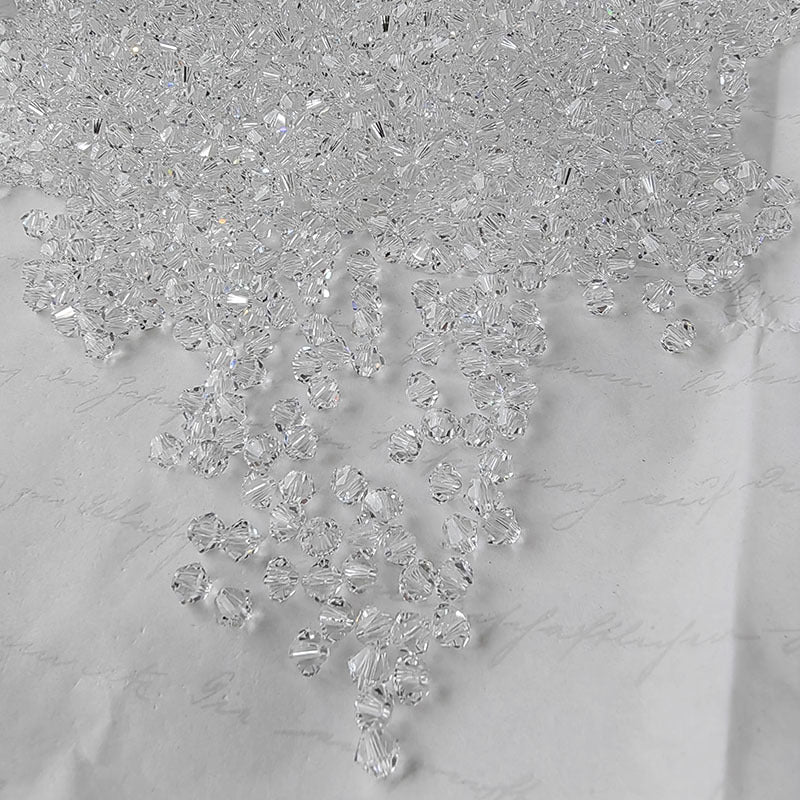 Electroplated Seed Glass Beads 4mm Faceted Multi Colored 40pcs 5