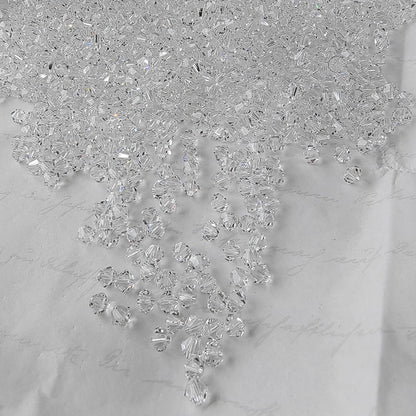 Electroplated Seed Glass Beads 4mm Faceted Multi Colored 40pcs 5