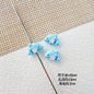 Dolphin and Birthday Bear Metal Beads 15 17mm Painted Alloy 10pcs 5