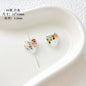 Lampwork Glass Beads Heart 12mm Handmade Confetti Pattern 10pcs 4