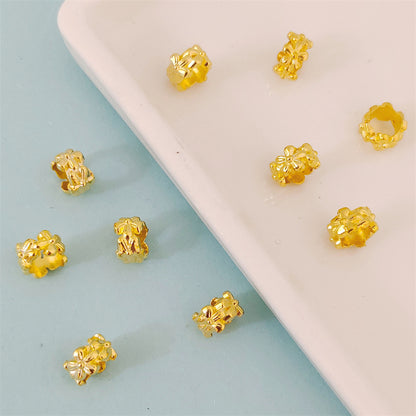 Alloy Wreath Spacer Beads 7mm Tibetan Style 100pcs 4