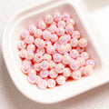 Glow Acrylic Beads 8-12mm Iridescent Plated Pastel Colors 30pcs 3