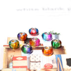 Acrylic Spacer Beads 9*14mm Two-Color Gradient 100pcs 2