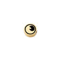 Stainless Steel Flat Metal Beads 8mm Gold Tone Halloween Pattern 5pcs 21