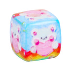 Rainbow Bear Acrylic Square Beads 14mm Oil Painting Print 10pcs 5