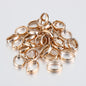 Oval CCB Plastic Bead Frame 12mm x 15mm Metallic Mix 100pcs 8