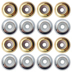 Stainless Steel Crimp Metal Beads 8mm Smooth Large Hole 20pcs 5
