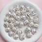 Painted Round Acrylic Beads 16mm Cartoon Hand Painted Imitation Pearl 5pcs 8