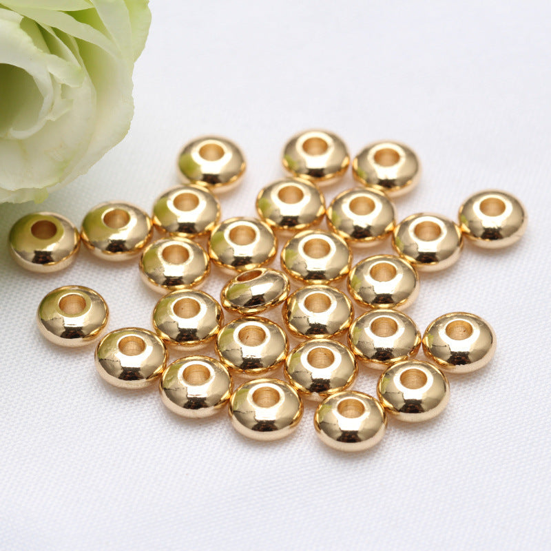 Brass Smooth Spacer Beads 3-6mm 100pcs 6