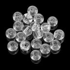 Electroplated Glass Beads 8 10mm Large Hole Rainbow Finish 50pcs 6