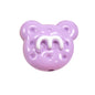 Hand Painted Bear Acrylic Beads 25mm Glossy Colorful 10pcs 18
