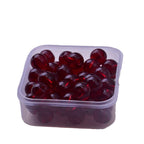 Transparent Round Glass Beads 8mm Glossy Mixed Colors 50pcs 5