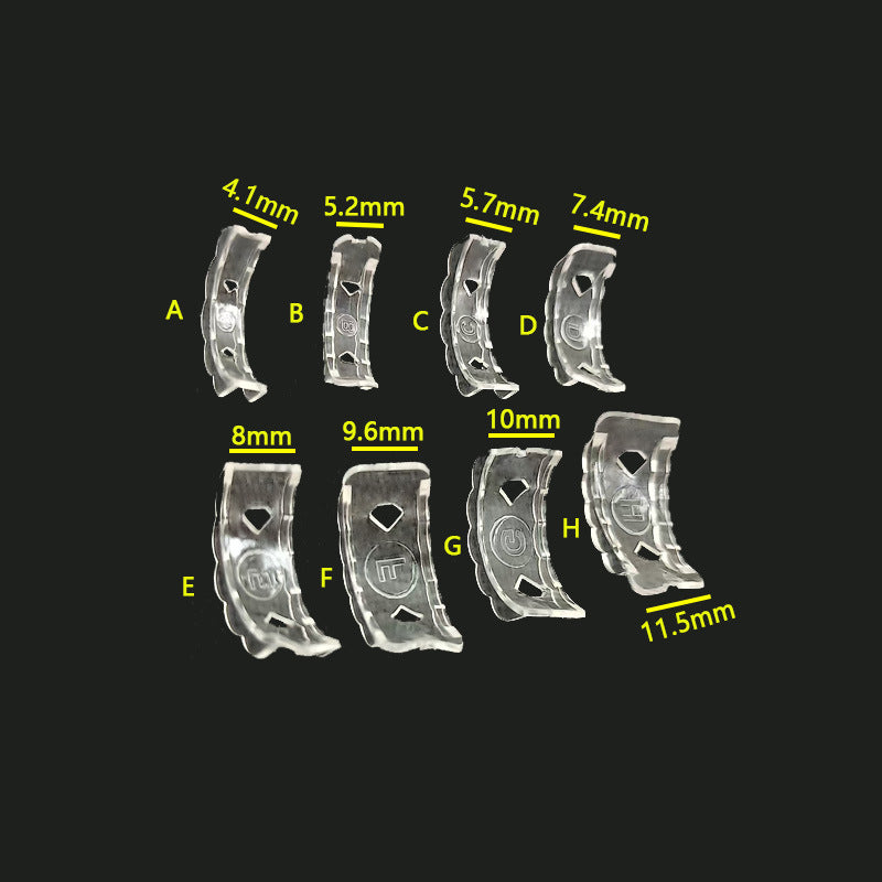 Invisible Clear TPU Ring Size Adjusters Flexible Comfortable 40pcs 6