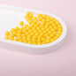 Solid Color Rubberized Round Acrylic Beads 8mm 4