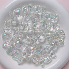 Transparent Candy Acrylic Beads 15x31mm Glossy Pastel 10pcs 7