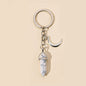 Alloy Pentagram Moon Couple Keychain Celestial Crystal Charm 7
