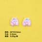 Plating Sunflower and Bus Resin Beads Glossy Multicolor 10pcs 11