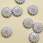 Daisy Metal Beads 13mm Baking Painted Zinc Alloy 20pcs 14