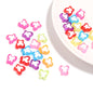 Color Heart Acrylic Beads 8-10mm Mixed Shapes and Colors 100pcs 8