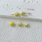 Cat Paw Metal Beads 11mm Glossy Enamel Painted Alloy 10pcs 6
