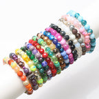 Crackle Round Glass Beads 8mm Pastel Colors Crackled Texture 200pcs 5