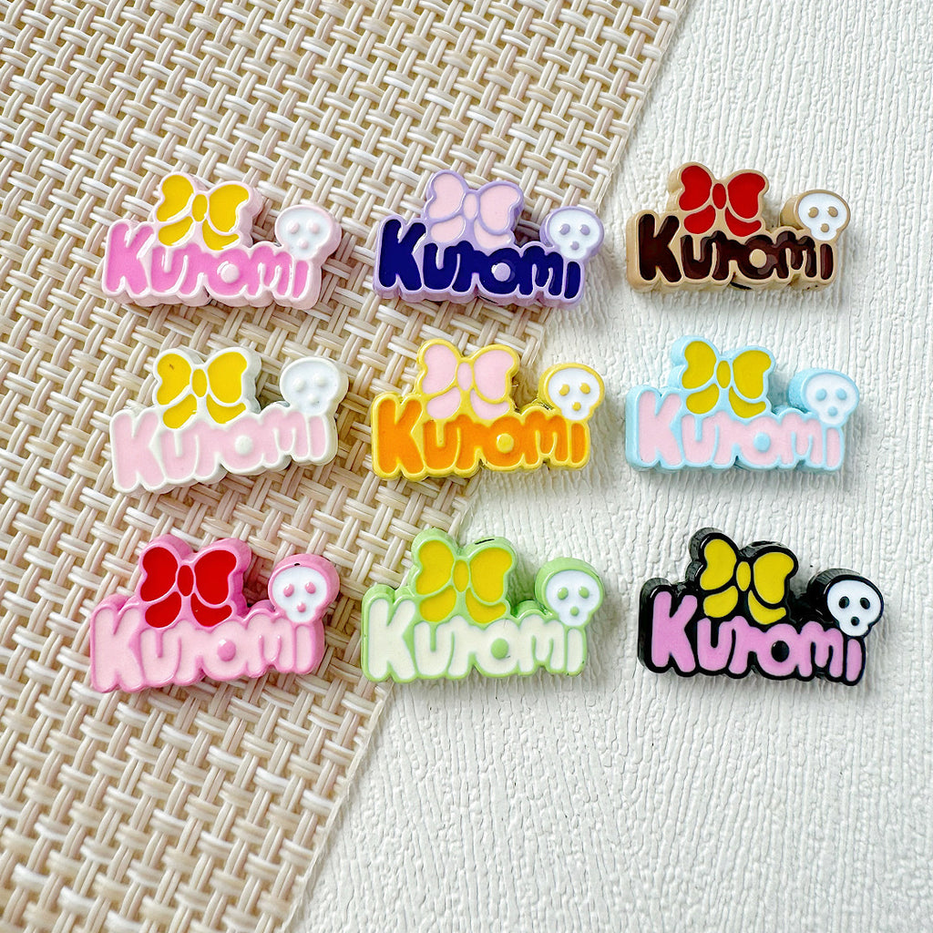 Signboard Metal Beads Painted Sanrio Series Colorful 10pcs 35